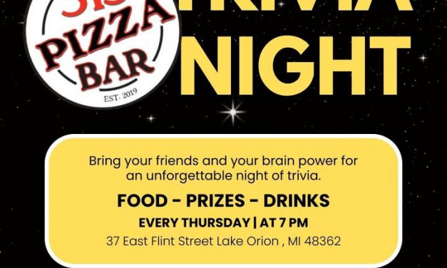 Come join us at The 313 Pizza Bar every Thursday night for an exciting trivia night!