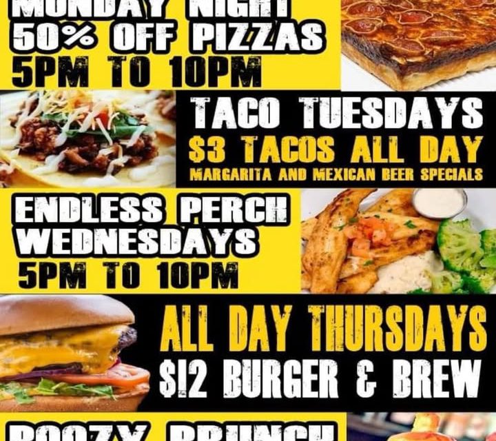 Come on in for 50% pizza Mondays !!!