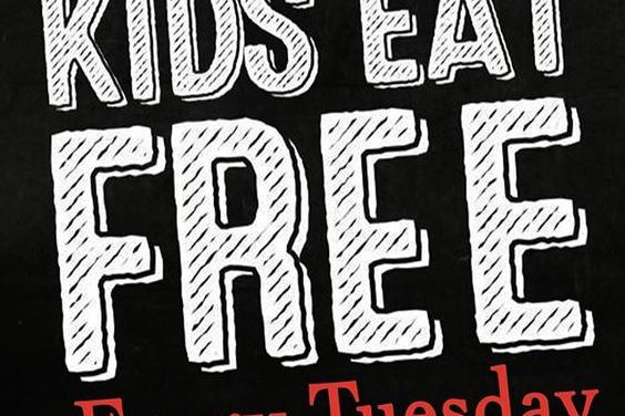 📣📣📣 Kids Eat Free on Tuesday’s!