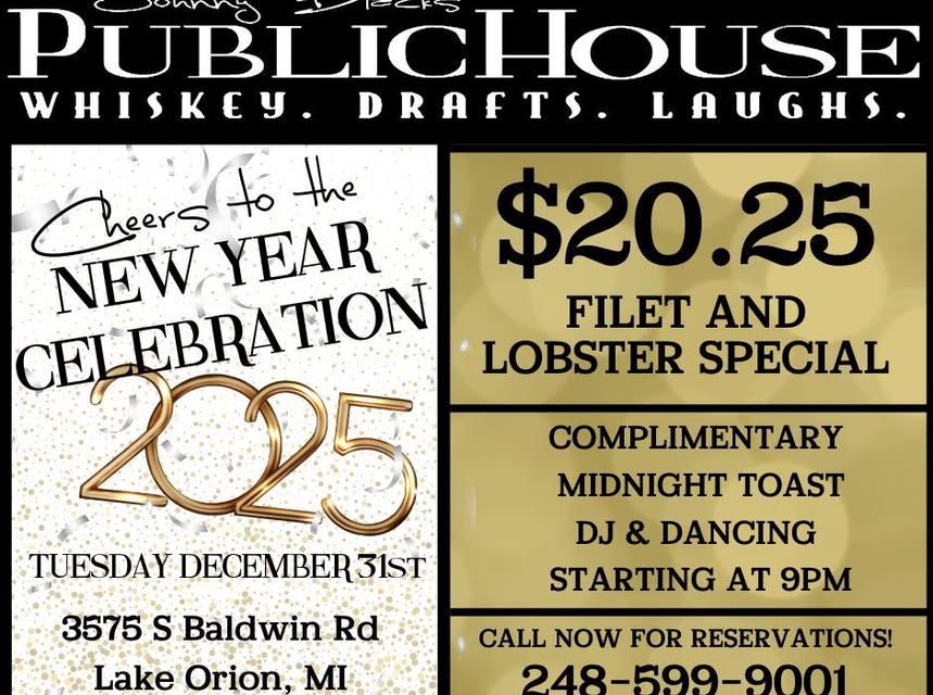 ** MAKE YOUR NYE RESERVATIONS TODAY **