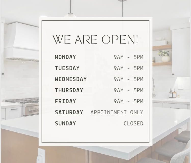 NEW HOURS STARTING JANUARY 1st FOR SATURDAYS ONLY❕Saturdays are now appointment only!