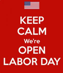 We hope you all have a safe and wonderful Labor Day Weekend!